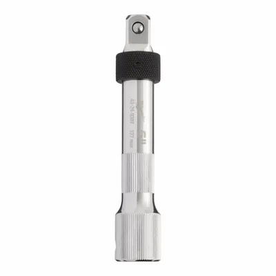 MILWAUKEE Socket Extension: 1/2 in Input Drive Size, 1/2 in Output Drive Size, 5 in Overall Lg - 1/2" Drive Hand Socket Extensions