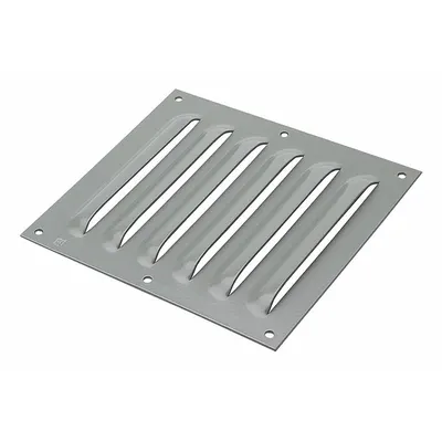 HOFFMAN Louvered Vent Kit: Louver Plate Kit, Mild Steel, 8.19 in Overall Ht, 9.5 in Overall Wd - Louver Plate Kits