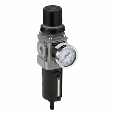 WILKERSON Filter/Regulator: 18 Series, 1/2 in NPT, 164 scfm, 5 micron, 0 psig to 125 psig - Wilkerson FRL Air Filter/Regulators