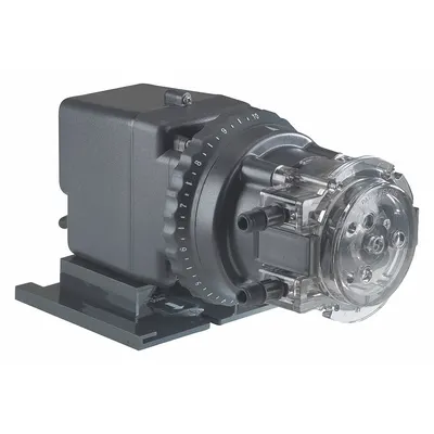 STENNER Peristaltic Chemical Metering Pump: 120V AC, 1/30 hp HP, 22 gpd Max. Flow Rate - Adjustable Flow Peristaltic Chemical Metering Pumps
