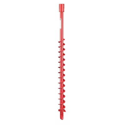 ECHO Earth Auger: 36 in Overall Lg, 2 in Overall Dia, Steel, Powder Coated - Earth Auger Bits