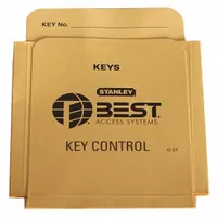 BEST Key Authorization Card: Paper, Holds Specific Key Markings (MPN G21)