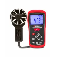 TRIPLETT Anemometer: 1 fpm Air Velocity Resolution, Rotating Vane, Air Flow/Air Velocity/Temp, AM320