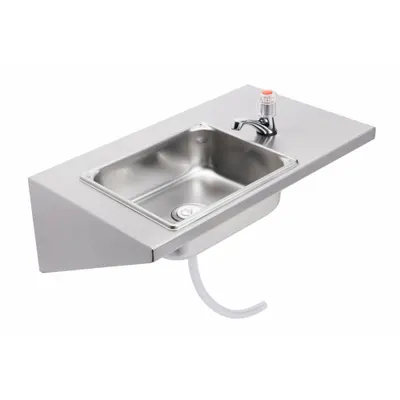 CROWN VERITY Removable Hand Sink: Stainless Steel, 23 in Overall Wd - Sinks