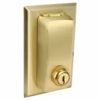 HUBBELL Wall Plate: Single Circular Opening, 1 Gang, Brass, Std Size (MPN HBL96067)