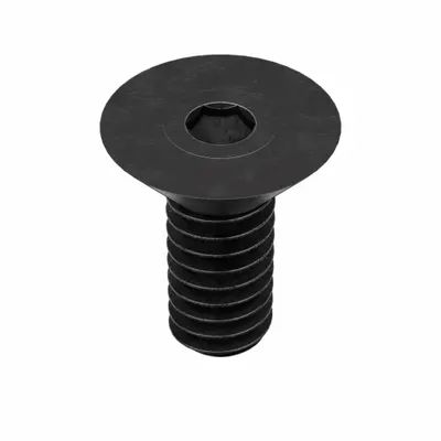 KERR LAKESIDE Socket Flat Head Screw: 1/4"-20 Thread Size, 3/8 in Lg, Flat, Black Oxide - Flat Head Socket Cap Screws