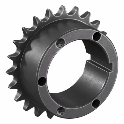 TSUBAKI Sprocket: For 50 Chain, 23 Teeth, 4.59 in Pitch Dia, 4.922 in Outside Dia - Size 50 Bushed-Bore Roller Chain Sprockets