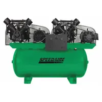 SPEEDAIRE Electric Air Compressor: 15 hp, 2 Stage, Horizontal, 200 gal, 100 cfm, 175 psi, Base Model
