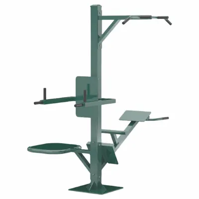 TRIACTIVE USA Modular Series Unit: Green, Outdoor (MPN MODU1) - Outdoor Fitness Stations