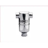 This inline strainer features a 304 stainless steel body and perforated screen with a T316 stainless steel seal and gray bowl. It has a 3/4" NPT connection and measures 6 1/8 inches in height. Used to filter particulates from process fluids in piping systems