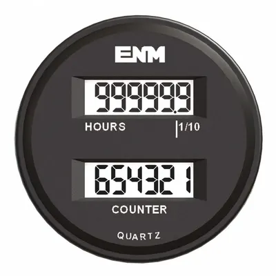 ENM Digital Counter/Timer: Hour Meters, Front Panel Mounting, 85 V AC – 265 V AC