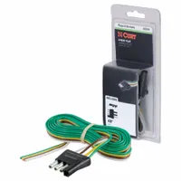 CURT Automotive Electrical Plug: 4-Way, Rubber, 16 ga Wire Gauge, Trailer and Tow Vehicle, Wire (MPN 58348)