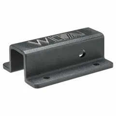 Iron vise bracket for mounting vises in industrial environments. Overall length 8 1/4 in, width 5 3/4 in. Type 10010.