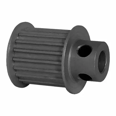 Dayton Timing Pulley: Modified Curvilinear, Fixed, For GT Timing Belt Section - GT Section Fixed-Bore Timing Pulleys with Hub
