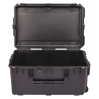 SKB Protective Case: 18 in x 29 in x 14 in Inside, No Foam, Black, 2 Wheels - Standard Protective Transport Cases