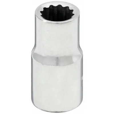 WESTWARD Socket: Metric, 1/4 in Drive Size, 9 mm Socket Size, 12-Point, Std, Chrome - 1/4" Drive Hand Sockets