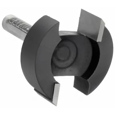 WESTWARD Hinge Mortise Cut Profile Router Bit: Fractional Inch, Carbide Tipped - Hinge-Mortise Profile Router Bits