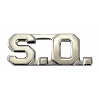 HEROS PRIDE Metal Rank Insignia: S.O., 1/2 in, Silver, Metal, Clutch Pin, Rank Insignia, 1 PR (MPN 4321N)
