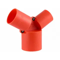 Installation tool for deburring pipe ends prior to push-fit fitting assembly. Accommodates 2 in and 1 1/4 in pipe sizes. Used in plumbing and piping systems to prepare pipe ends for secure connections.