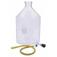 KIMBLE Reservoir Bottle: 2 L, 250 mm, Colorless, Narrow Mouth Size, 1 Numbers of Bottles Included (MPN 14612F-2000)