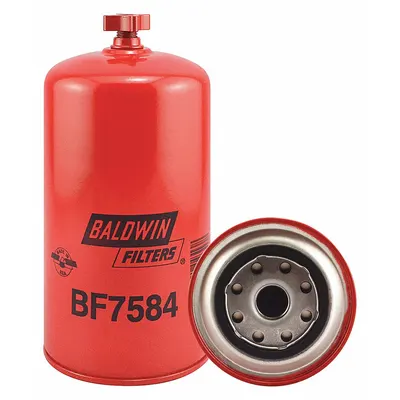 BALDWIN FILTERS Fuel Filter: Spin-On, 4 1/4 in Outside Dia, 7/8"-14 Thread Size, Cellulose - Spin-On Fuel Filters