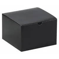 Gift Box: 6 in Inside Lg, 6 in Inside Wd, 4 in Inside Ht, Kraft, 100 PK (MPN GB664BK)