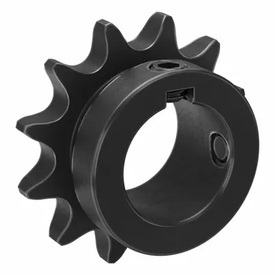TSUBAKI Single Strand Sprocket: 40, For 1/2 in Chain Pitch, 1 in Bore Dia, 12 Teeth - Size 40 Fixed-Bore Roller Chain Sprockets