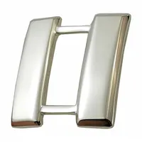 HEROS PRIDE Metal Rank Insignia: Capt. Bars - Smooth, 3/4 in, Silver, Metal, Clutch Pin, 1 PR (MPN 4411MN)