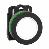 SCHNEIDER ELECTRIC Pilot Light: 30 mm Panel Mounting Size, White, LED, XB5 Series (MPN XB5FVB1)