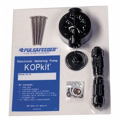 PULSAFEEDER Pump Head Repair Kit: Mfr Part # K6PTC3, Polypropylene - Pump Head Service Kits & Repair Parts