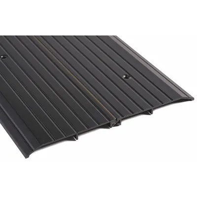 NATIONAL GUARD 8430DKB-48 Aluminum Saddle Threshold, 4 ft, Fluted - Saddle Thresholds