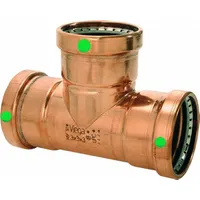 VIEGA PROPRESS Copper Tee: Tee, 4 in CTS x 4 in CTS x 1/2 in CTS size, Copper, EPDM O-Ring (MPN 22314)