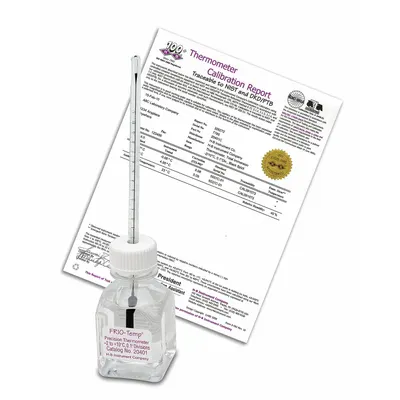 FRIO-TEMP Bottle Thermometer: -90°C to 25°C - Analog Bottle Thermometers for Freezers & Ultra-Low Freezers