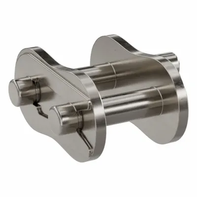 TSUBAKI Attachment Link: For Nickel-Plated Steel Roller Chains, D-1, 40, Single Strand - Attachment Links for ANSI Standard Chains