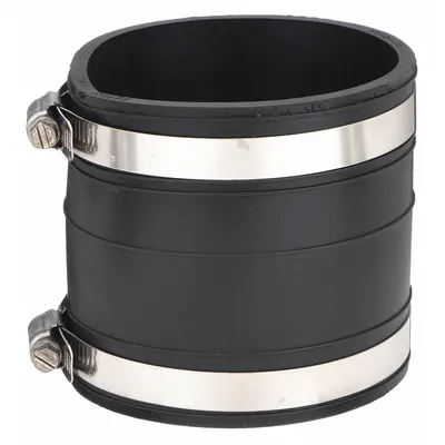FERNCO Flexible Pipe Straight: PVC, For 3 in Pipe, PVC, 4 in Overall Lg - Flexible Transition Pipe Fittings