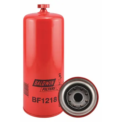 BALDWIN FILTERS Fuel Filter: Spin-On, 4 1/4 in Outside Dia, 1"-14 Thread Size, Cellulose - Spin-On Fuel Filters