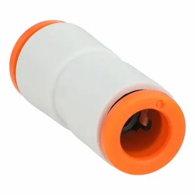 SMC Push-Fit Union Fitting: 8 mm OD x 8 mm OD Size, Push-to-Connect x Push-to-Connect - Polybutylene & Brass Tube Fittings