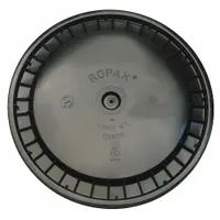 APPROVED VENDOR Pail Lid: Snap-On, 12 1/4 in Overall Dia, Black, Plastic, FDA Compliant (MPN ROP2100CVR-SN-BK)