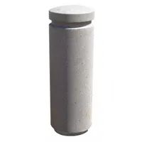 Decorative Bollard: Round Shape, Gray, 36 in Overall Ht, 12 in Overall Lg, 12 in Overall Wd (MPN TF6021W22)