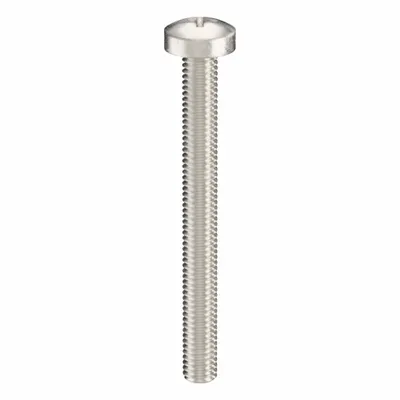 USA INDUSTRIALS Machine Screw: M3x0.50 Thread Size, 30 mm Lg, 316, Stainless Steel, Plain - Pan Head Machine Screws