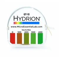 HYDRION Test Paper: Quaternary Ammonium, 0 to 400 ppm Quaternary Ammonium, Strip, 15 ft Overall Lg (MPN QT-10)