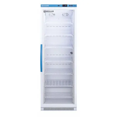 ACCUCOLD Lab Refrigerator: 15 cu ft, Upright, 2°C to 10°C, 24 3/8 in Overall Dp - General Purpose Lab Refrigerators