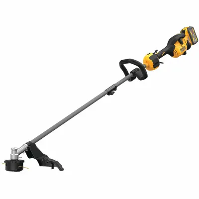DEWALT Battery-Powered String Trimmer Kit: 15 in Cutting Wd, Straight Shaft, 35 in Shaft Lg - Battery-Powered String Trimmers
