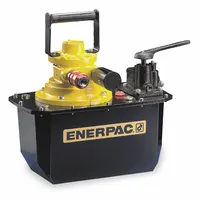 ENERPAC Air Hydraulic Pump: 10,000 psi Max. Op Pressure, 404 cu in Reservoir Capacity, Foot/Hand (MPN ZA4208MX)