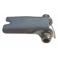 This safety latch assembly is designed for use with Dayton lever chain hoists. It secures the hook opening to help prevent loads from slipping off during lifting. Suitable for replacement or upgrade in material handling applications where hoist hook safety is required.