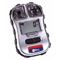 Portable single-gas detector for continuous carbon monoxide monitoring in industrial environments. Black housing, lithium battery chemistry. Supplied in a 10-pack for fleet deployment