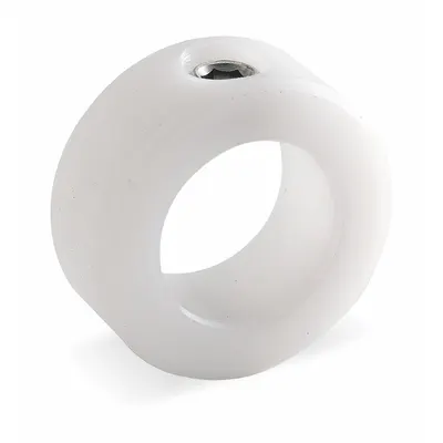 Dayton Shaft Collar: 1-Piece, Set Screw, 1 3/8 in Bore Dia, 2 1/8 in Collar Outside Dia - Plastic Shaft Collars