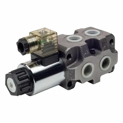 HYDRO CUSTOM Hydraulic Directional Control Valve: Six-Way / Two Positions, 13 gpm - Solenoid Operated Hydraulic Selector Valves