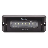 MAXXIMA Vehicle Work Light: Rectangular, Flood, LED, Bracket, Wire Leads, Universal, Surface Mount (MPN MWL-13-A)
