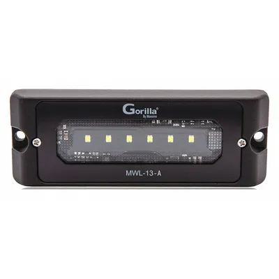 MAXXIMA Vehicle Work Light: Rectangular, Flood, LED, Bracket, Wire Leads, Universal - Vehicle Floodlights